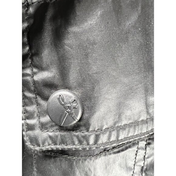 Vtg Y2K Marc Ecko Cut & Sew Men’s Extra Large Black Jacket Bomber Windbreaker - Picture 5 of 9